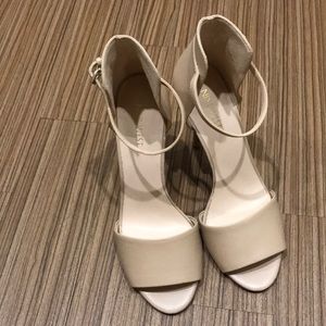 Nine West, New/never worn, nude-colored heels